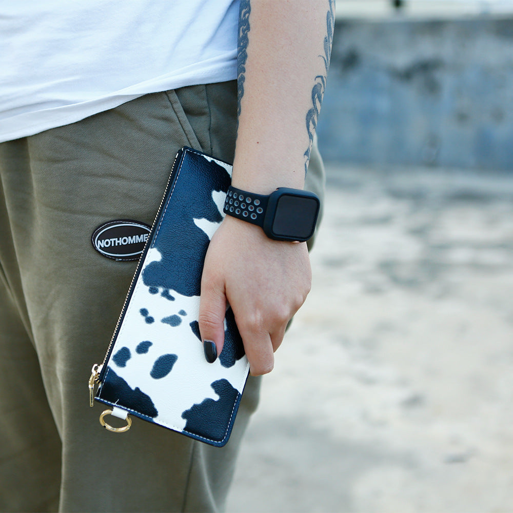 Wholesale PU Leather Coin Purse Wrist Keychain